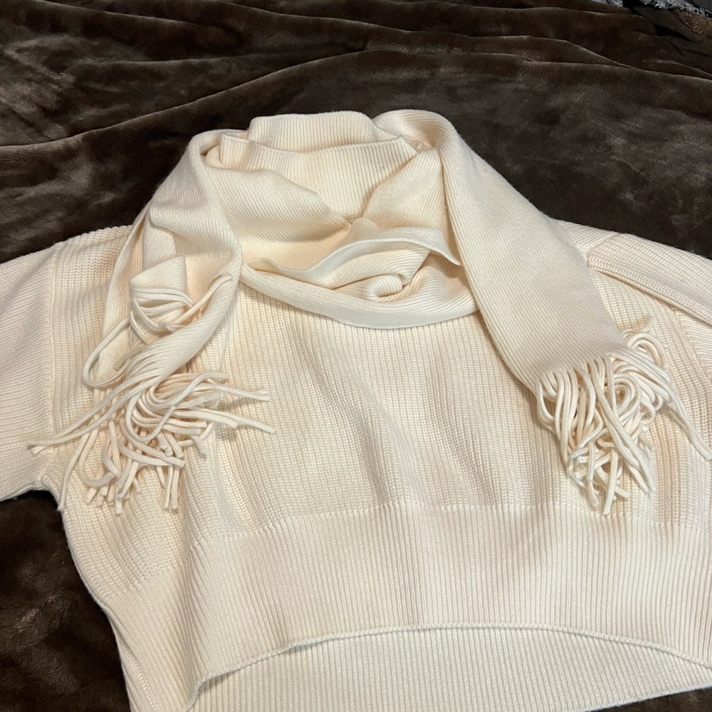 Ivory beautiful Monse sweater.  Worn once. Fabulous condition.